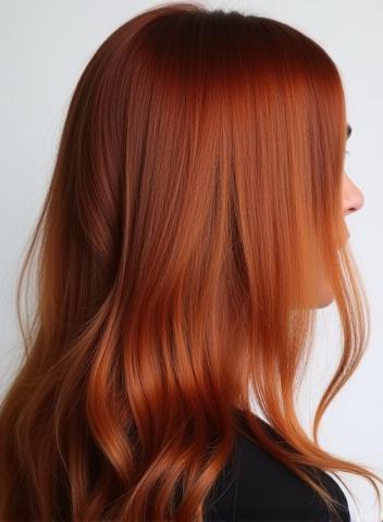Before and after hair colour correction by our team